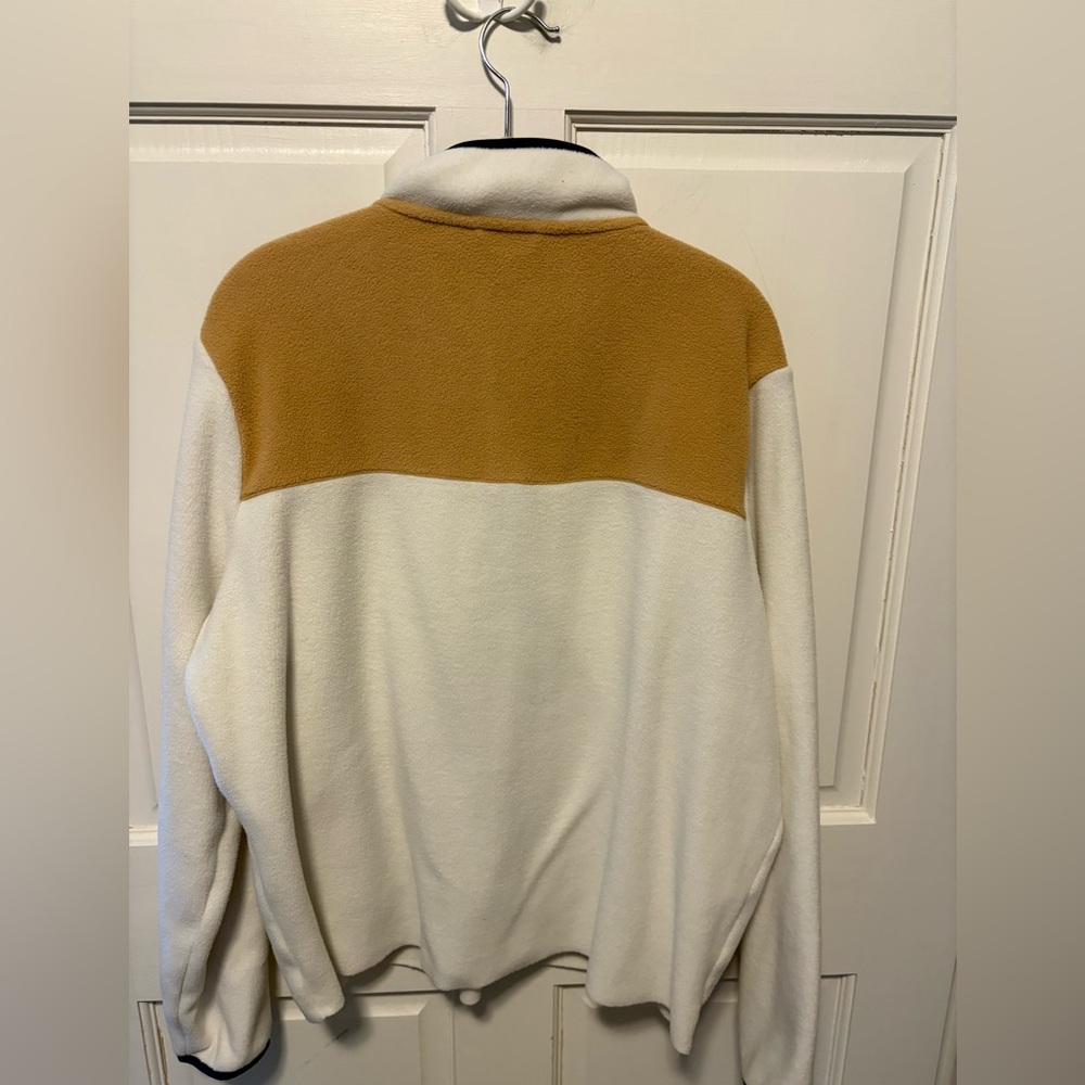 Vineyard Vines cream pullover 1/4 zip fleece sweatshirt women’s size l large - Picture 5 of 5